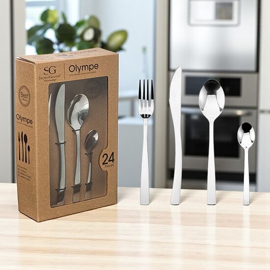 Set de tacimuri SG Olympe, Inox, 24 buc