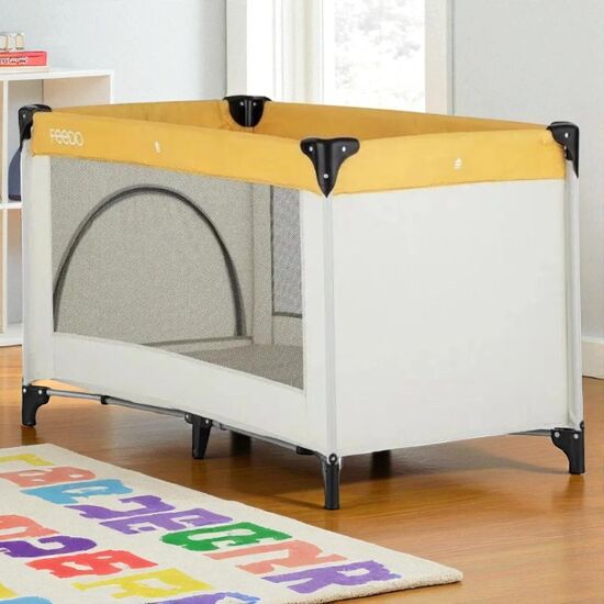 Patut pliabil FEEDO Mustard, Beige