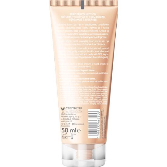 Crema de mâini BEBIO Spa Collection, Bergamot si tuberoza, 50 ml, 2 image