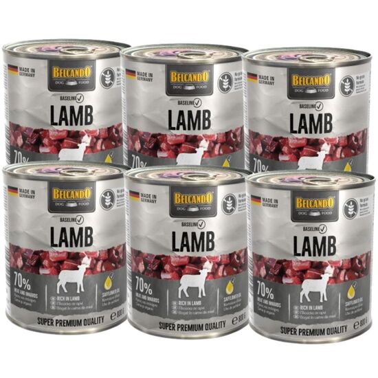 Консервы для собак BELCANDO BASLINE Lamb, 800 г х 6 шт