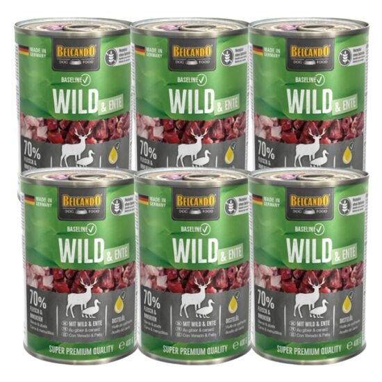 Conserve caini BELCANDO BASLINE Venison, 400 g х 6 buc