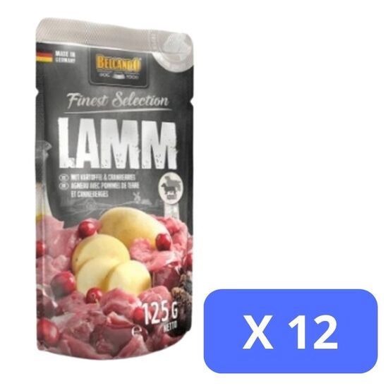 Pate caini BELCANDO Lamb, 125 g х 125 buc