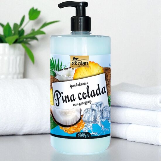 Крем-гель для душа EKOLAN Pina colada, 1000 г