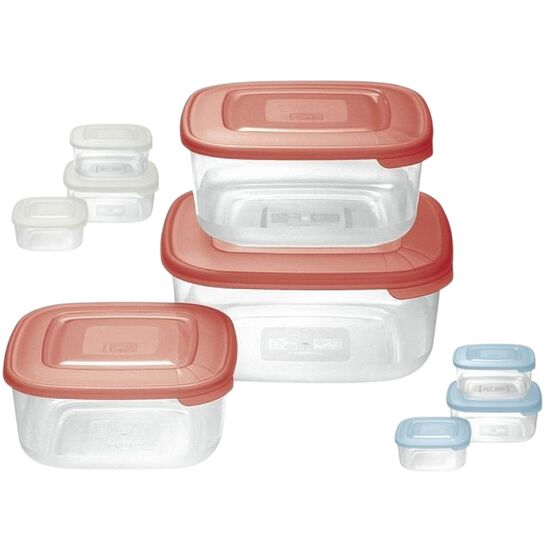 Набор емкостей квадратных Family Food, 0.95l, 1.5l, 2.5l, 3 шт