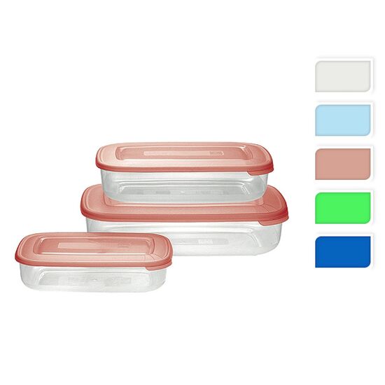 Set containere alimentare Family Food, 0.9l, 1.9l, 3l, 3 buc