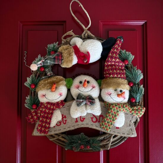 Decoratiune pentru usa Let it snow CD-082