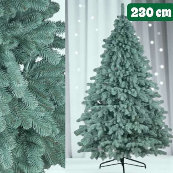 Brad artificial Koralevskaia albastru, 230 cm, 610 ramuri, PE