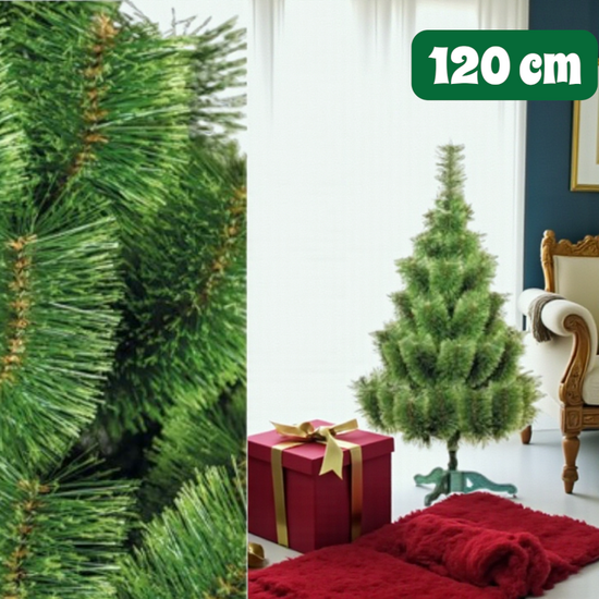 Pin pufos, 120 cm, 52 ramuri, PVC