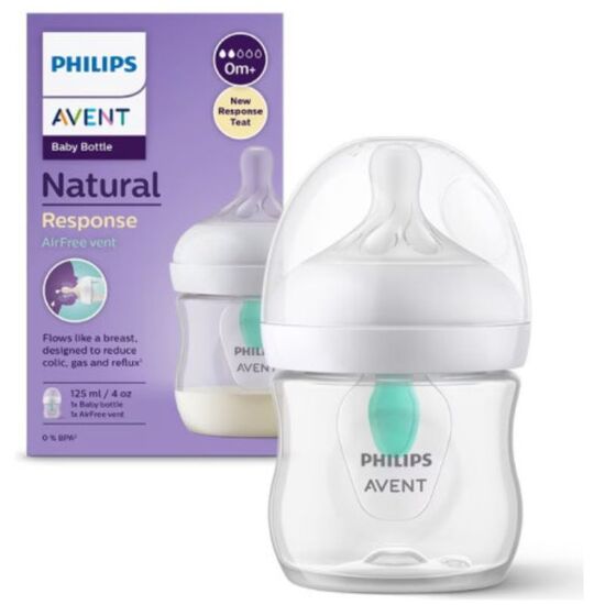 Biberon pentru hranire AVENT Anti-Colic de la nastere, din plastic, 125 ml, 2 image