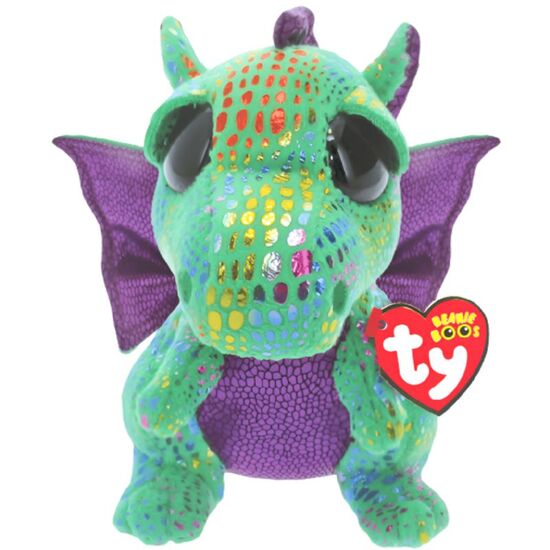 Jucărie moale TY Dragonul CINDER Beanie Boos, 15 cm
