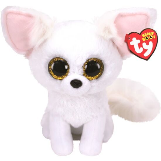 Jucărie moale TY Vulpe polara PHOENIX Beanie Boos, 15 cm