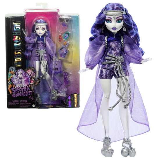 Set de joc Monster High, Spectra Vondergeist, cu accesorii