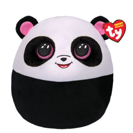 Мягкая игрушка TY Чёрно-белая панда Bamboo Squishy Beanies, 22 см