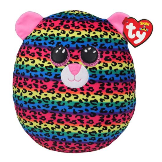 Мягкая игрушка TY Разноцветный леопард Dotty Squish Boos, 22 см