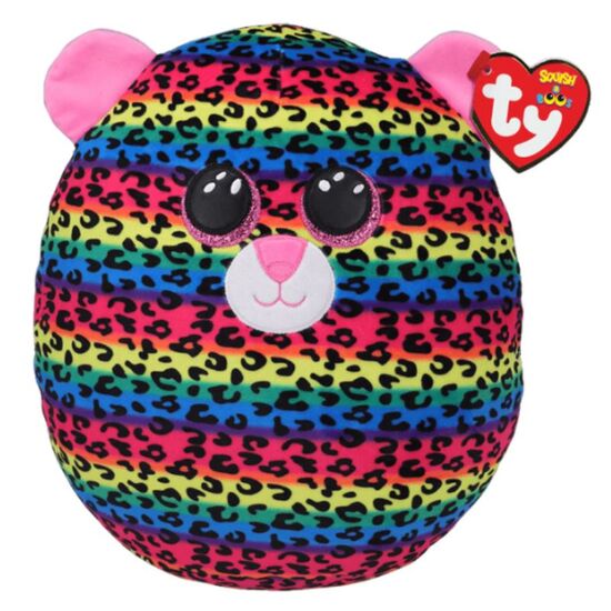 Мягкая игрушка TY Разноцветный леопард Dotty Squish Boos, 30 см