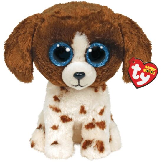 Jucărie moale TY Catelusul Muddles Beanie Boos, 33 cm