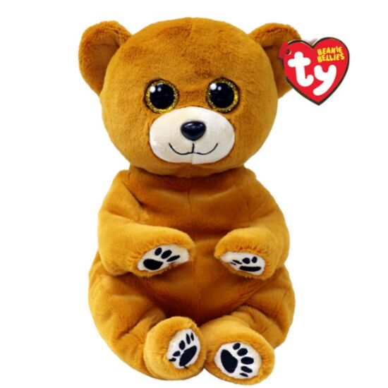 Jucărie moale TY Ursuletul maro Duncan Beanie Babies, 33 cm