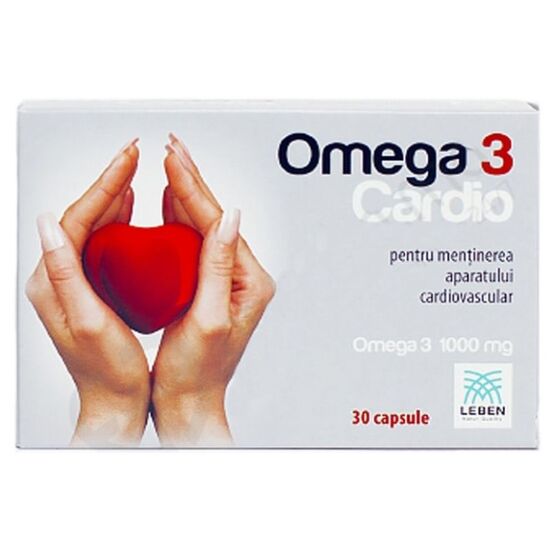 Supliment alimentar LEBEN Omega 3 Cardio SBA 1000 mg, 30 capsule, 2 image