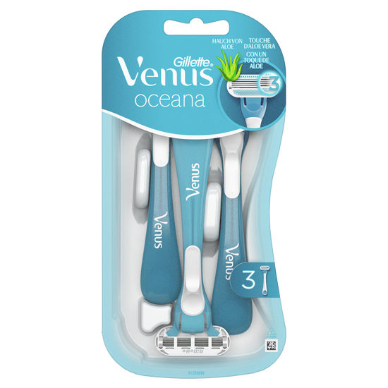 Станки GILLETTE VENUS OCEANA одноразовые, 3 лезвия, 3 шт, изображение 2
