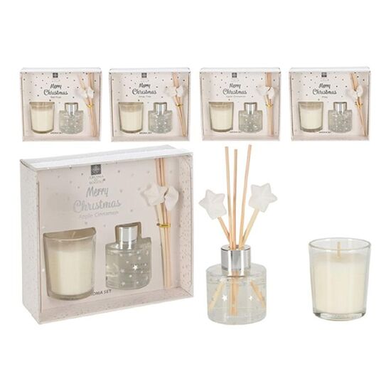Set pentru aromaterapie Christmas: Odorizant 40 ml și lumânare