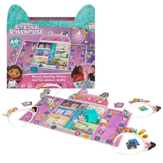 Joc de societate SPIN MASTER, Meow-Mazing, Casuta de papusi Gabby