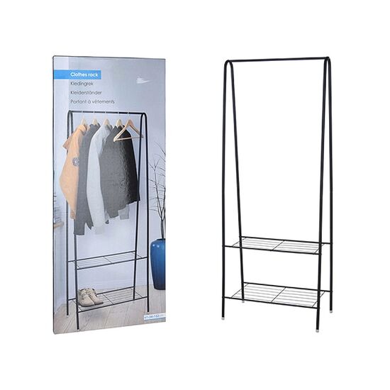 Вешалка-перекладина Storage Solutions, с 2 полками, 60х34х152 cm