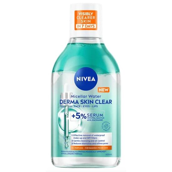 Мицеллярный лосьон NIVEA Derma Skin Clear, 400 мл