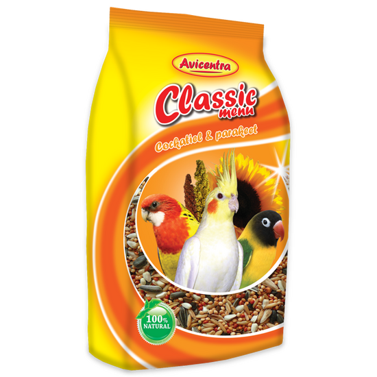 Hrana Avicentra Classic, meniu pentru cacadu si papagal, 1 kg