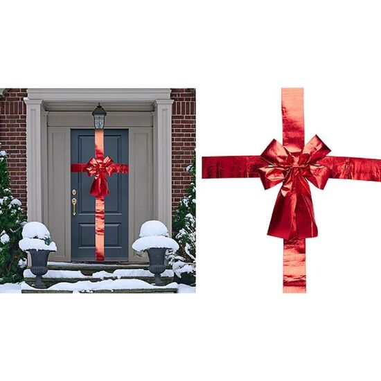 Fund decorativ CHRISTMAS, Pentru usa de intrare, 33x10x2 cm