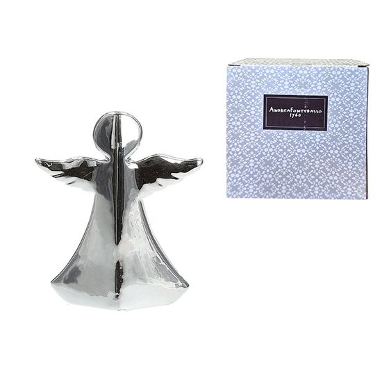 Сувенир рождественский Ангел, 11х5х14 cm, серебряный, изображение 2