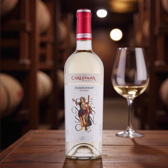Вино CARLEVANA Reneissance Chardonnay, белое, сухое, 0,75л