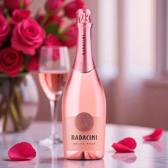 Вино игристое RADACINI Cuvee Rose, сладкое, розовое, 750 мл