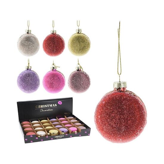 Украшение елочное CHRISTMAS "Macaron", Стеклянное, 6 см