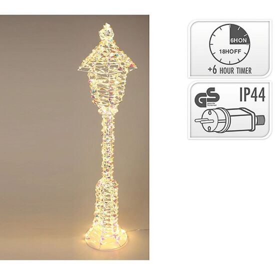 Фигура световая "Фонарь радужный" 300LED, таймер, тепло-белый, 90 см