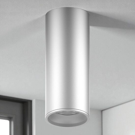 Спот LED GAUSS HD005 Накладной 12W, 3000K, 900lm, IP20, 79x200mm, 1/30, хром/сатин, теплый свет