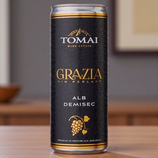 Vin perlant TOMAI Grazia, alb, demisec, 0.25 l