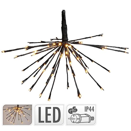 Figurina "Inflorescenta" 72LED D45 cm, extra alb-cald