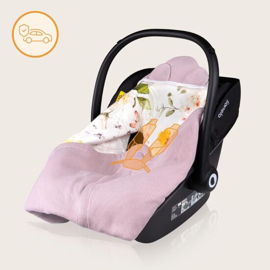 Плед для коляски LIONELO Travel Pink Flower, изображение 7