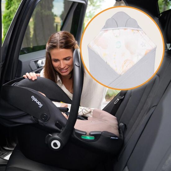 Patura pentru carucior LIONELO Travel, Grey Balloon, 7 image