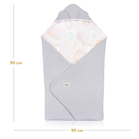 Patura pentru carucior LIONELO Travel, Grey Balloon, 8 image