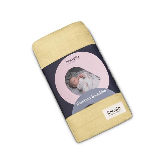 Пеленка LIONELO, Из бамбука, Yellow Lemon