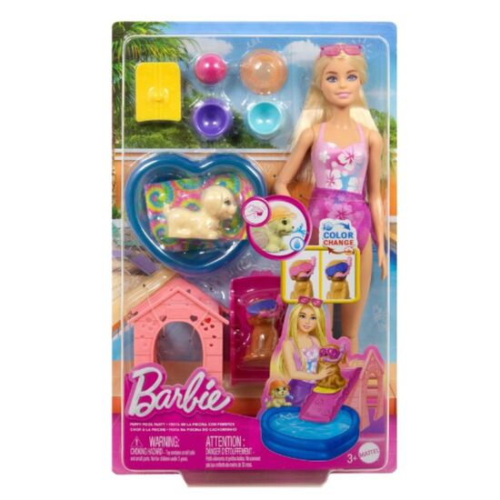Игровой набор Barbie Вечеринка у бассейна с щенками, изображение 3