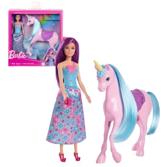 Кукла Barbie и единорог