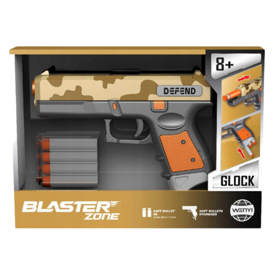 Pistol Wenyi Glock Blaster Zone, cu cartuse moi, (camuflaj), 3 image