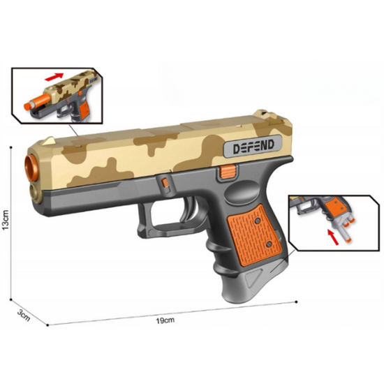 Pistol Wenyi Glock Blaster Zone, cu cartuse moi, (camuflaj), 4 image