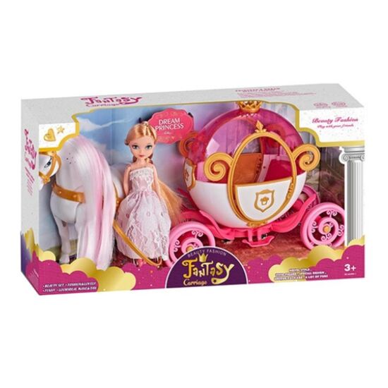 Игровой набор ESSA TOYS, Принцесса с лошадью и каретой, изображение 3