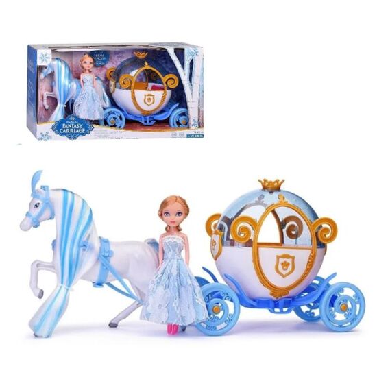 Игровой набор ESSA TOYS, Принцесса с лошадью и каретой