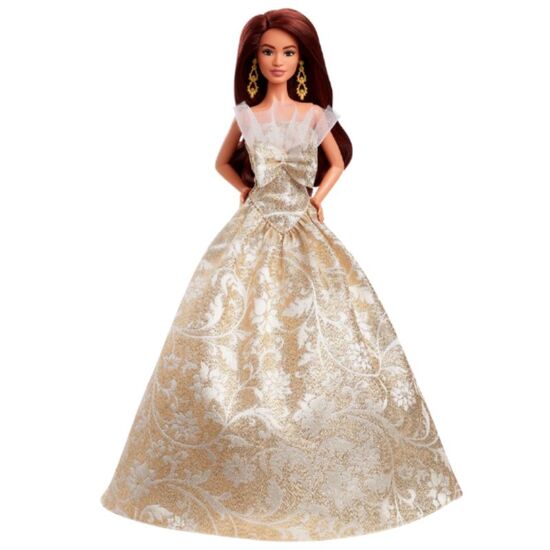 Коллекционная кукла Barbie Holiday 2025, брюнетка, изображение 2
