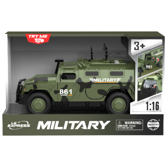 Vehicul blindat militar cu inertie Wenyi 1:16, lumini /sunete / usile se deschid, 3 image