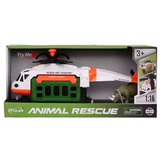 Elicopter inertial Wenyi 1:16, Salvarea animalelor, lumina/sunet, 3 image